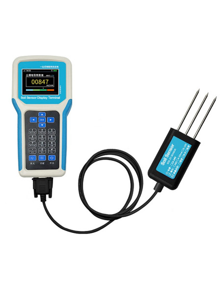 Sensor de Conductividad Eléctrica (EC) y Temperatura del Suelo
