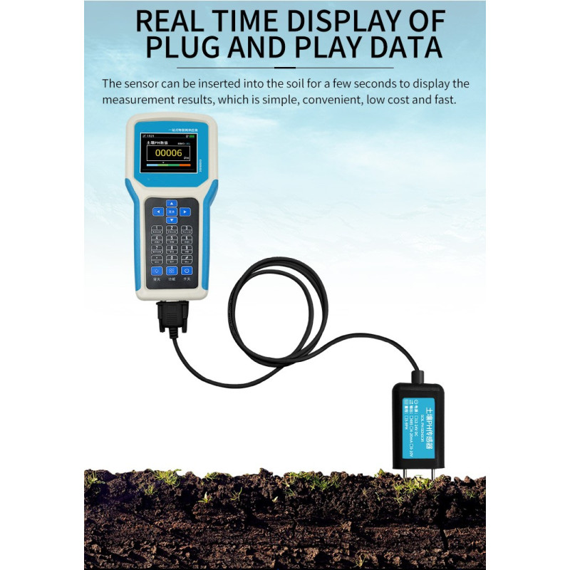 Sensor de Condutividade Elétrica (CE) e Temperatura do Solo