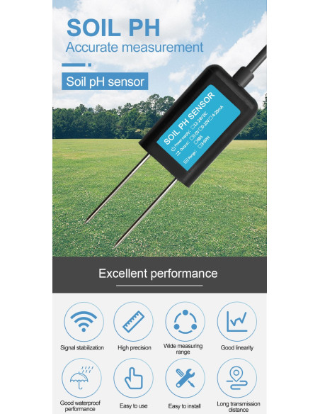 Sensor de Condutividade Elétrica (CE) e Temperatura do Solo