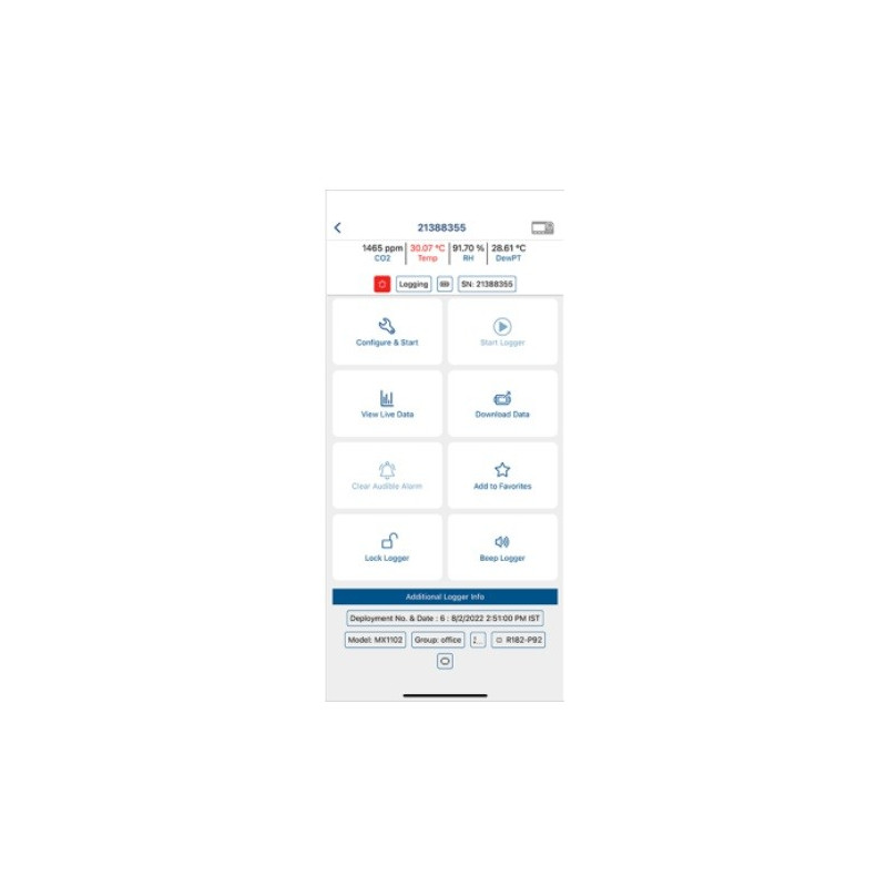 HOBOconnect Aplicativo de Monitorização