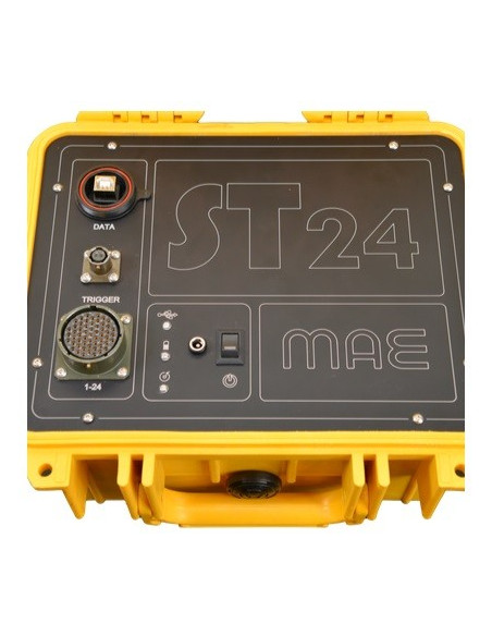 MAE ST24 Sismógrafo de 24 bits de 12/24 canais