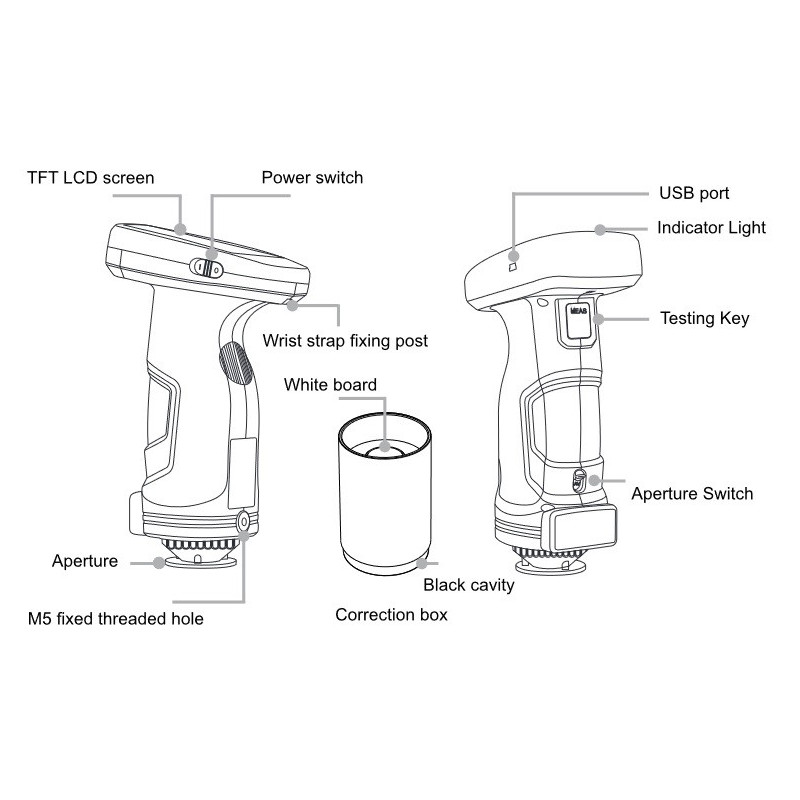 TS7708 Espectrofotómetro portátil