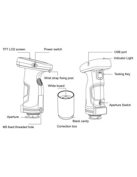 TS7708 Espectrofotómetro portátil