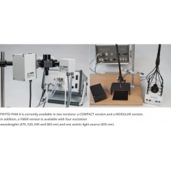 PHYTO-PAM-II MODULAR version with connected Miniature Magnetic Stirrer PHYTO-MS.