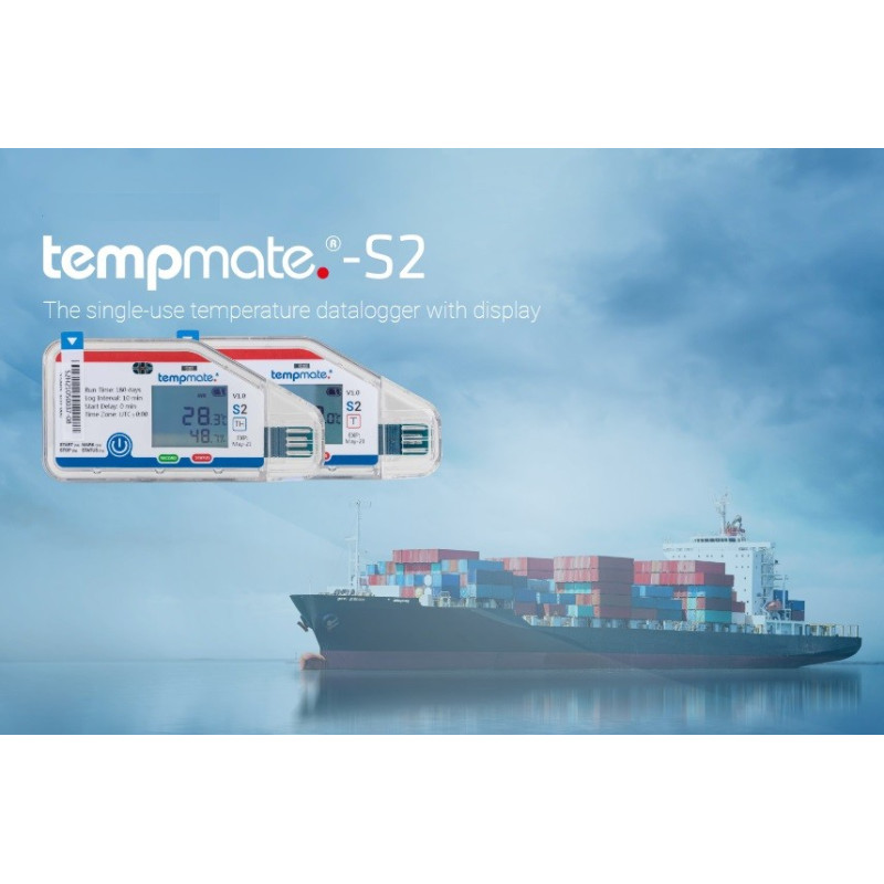 tempmate-S2 Temperature/Temperature & Humidity Data Logger