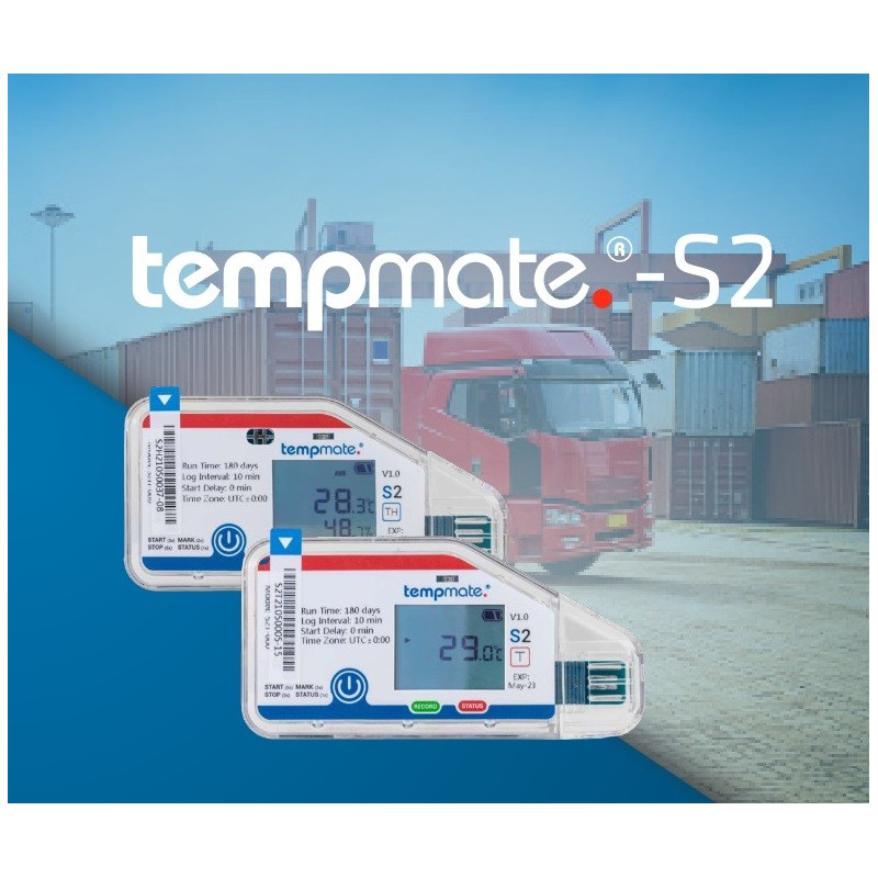 tempmate-S2 Registador de dados de temperatura/temperatura e humidade