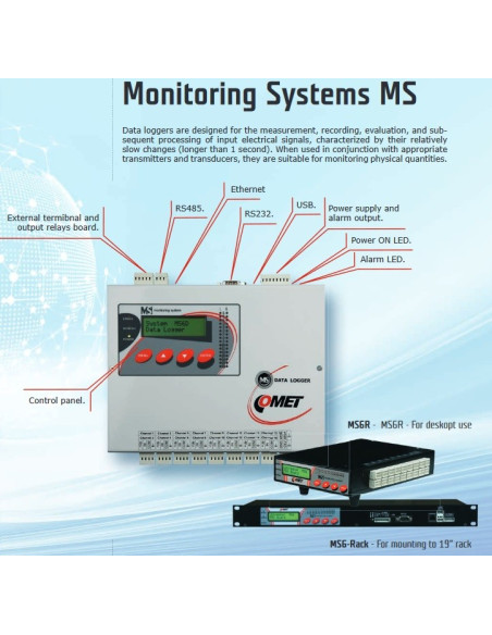 Comet MS55D and MS6D Data Loggers
