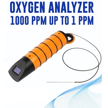 Porta-O2-PPM Analisador de oxigénio 1000 ppm até 1 ppm