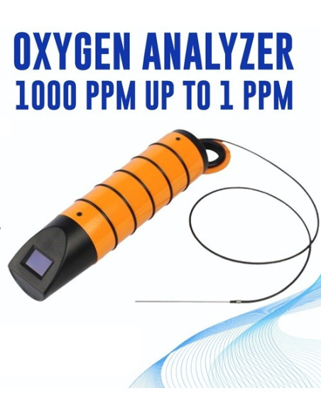 Porta-O2-PPM Analisador de oxigénio 1000 ppm até 1 ppm