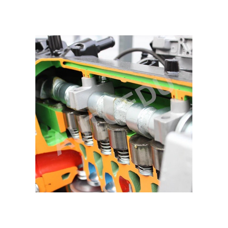 AutoEDU AE45275E Treinador Educativo para Motor MPI a Gasolina (gasolina) com chassis e sistema de travagem de trabalho