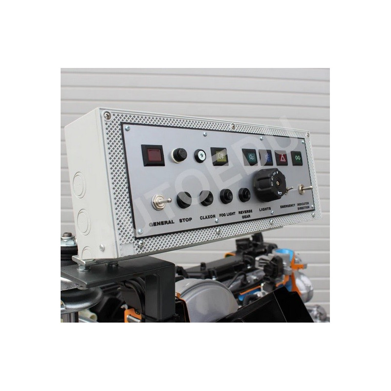 AutoEDU AE45275E Treinador Educativo para Motor MPI a Gasolina (gasolina) com chassis e sistema de travagem de trabalho