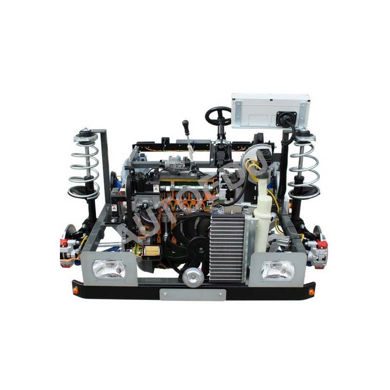 AutoEDU AE45275E Treinador Educativo para Motor MPI a Gasolina (gasolina) com chassis e sistema de travagem de trabalho