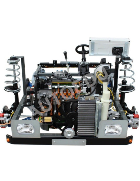 AutoEDU AE45275E Treinador Educativo para Motor MPI a Gasolina (gasolina) com chassis e sistema de travagem de trabalho