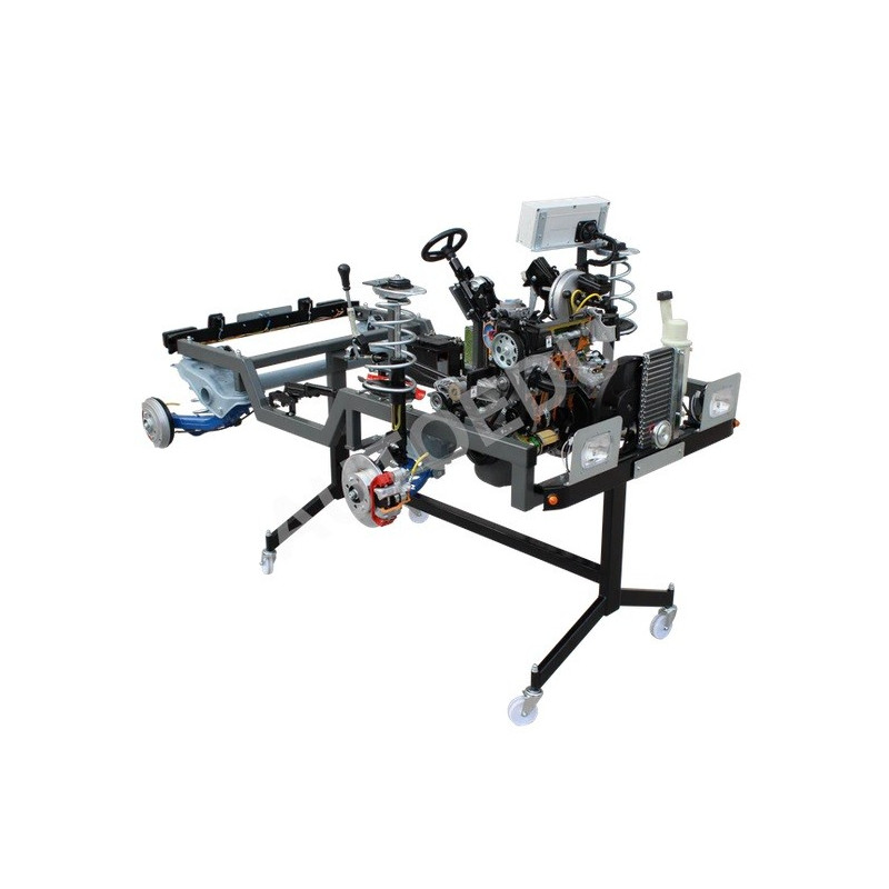 AutoEDU AE45275E Treinador Educativo para Motor MPI a Gasolina (gasolina) com chassis e sistema de travagem de trabalho