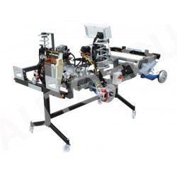 AutoEDU AE45275E Educational Trainer for Petrol (gasoline) MPI Engine with chassis and working brakes system