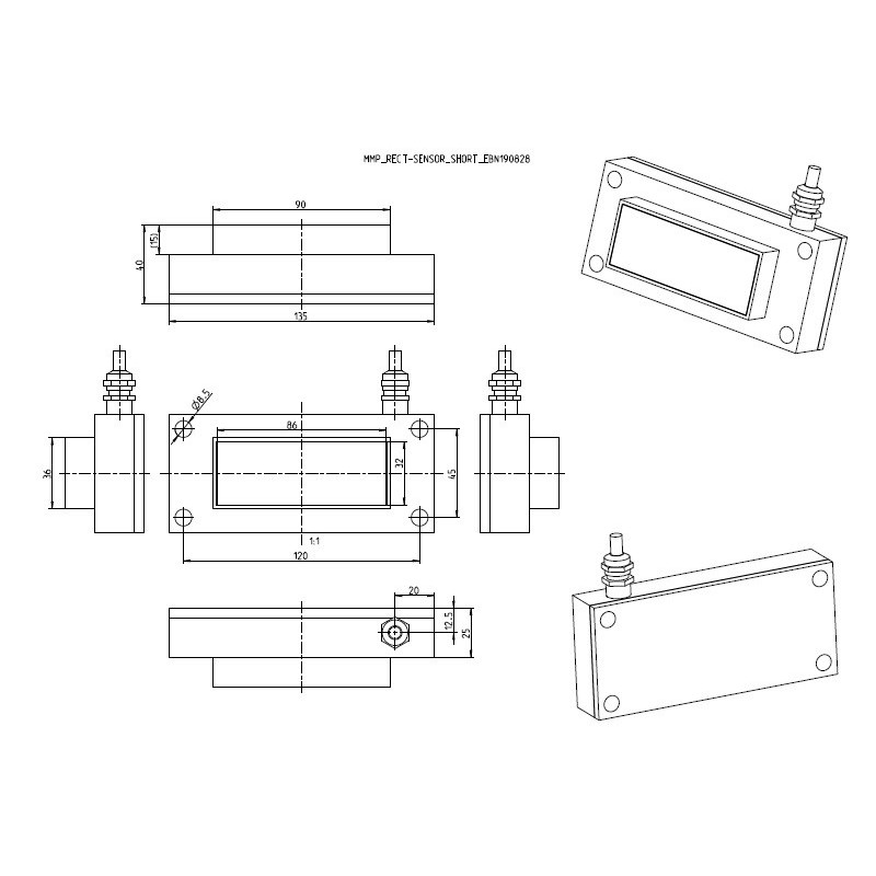 Sonda de umidade e condutividade SONO-MIX MINI para uso industrial