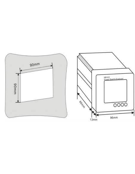Meatrol ME437 Medidor de Potencia Trifásica