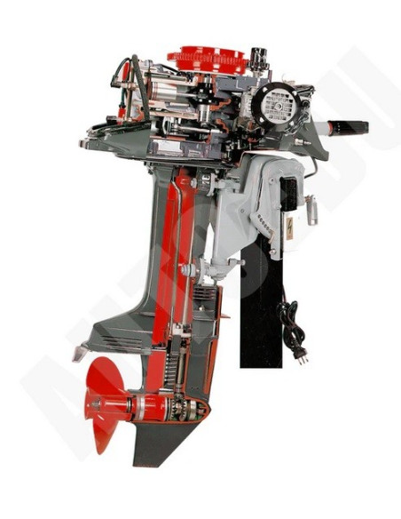 AutoEDU AE37900M Motor fueraborda marino de 2 tiempos, corte transversal, formador educativo