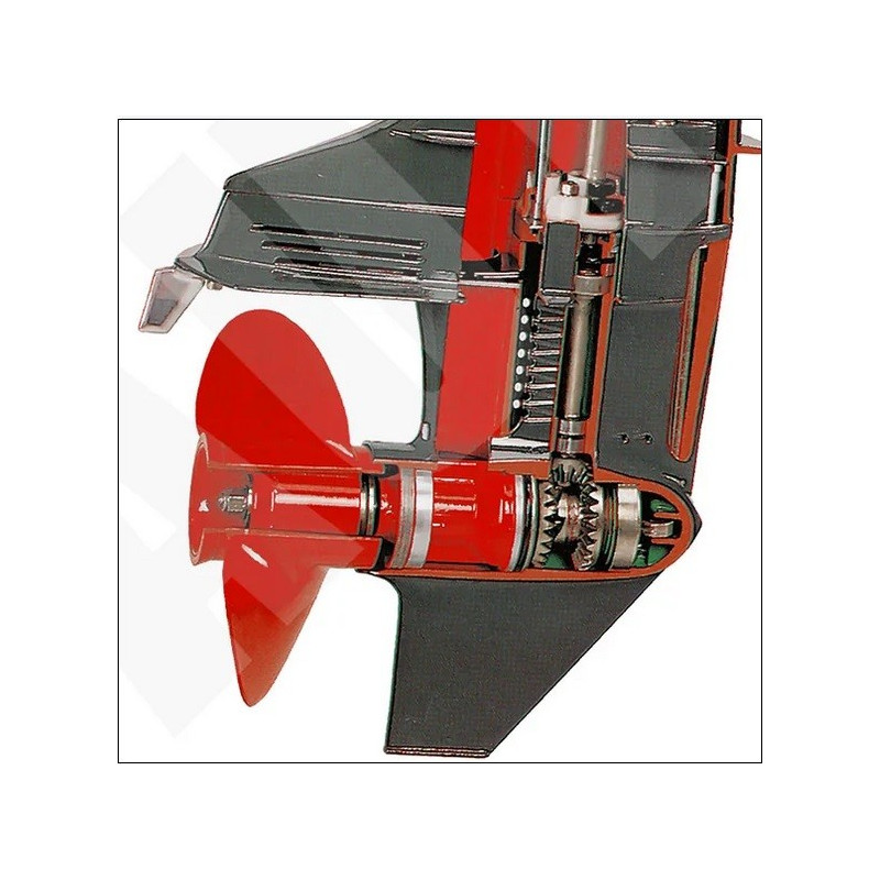 AutoEDU AE37900M Motor fueraborda marino de 2 tiempos, corte transversal, formador educativo