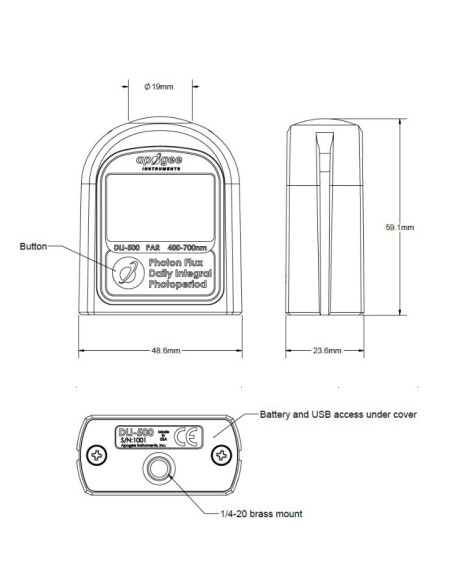 DLI-400, DLI-500, & DLI-600 PAR Light, Daily Light Integral, and hotoperiod Meters