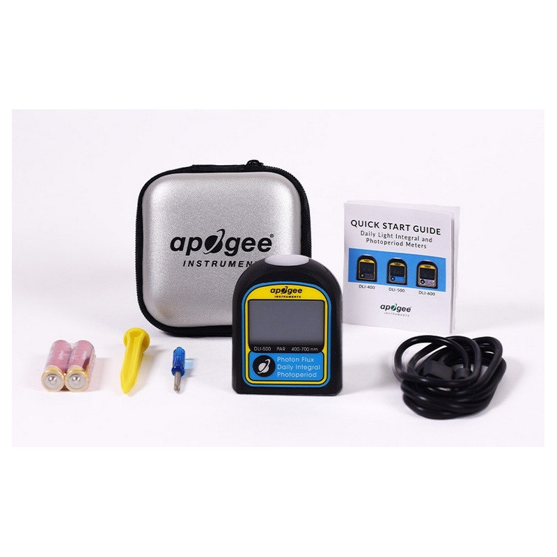 DLI-400, DLI-500, & DLI-600 PAR Light, Daily Light Integral, and hotoperiod Meters