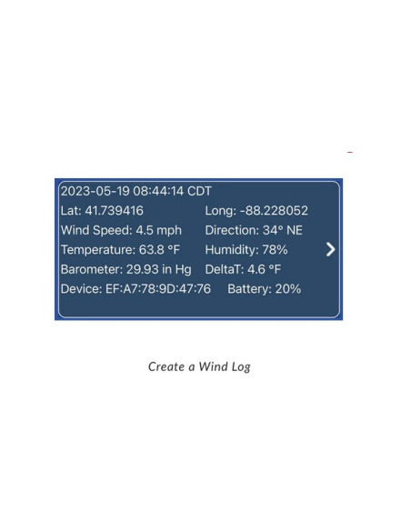 3348P Sensor de viento portátil ultrasónico WatchDog