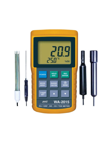 WA-2015 Kit completo de oxígeno PH/ Conductividad/ Temperatura