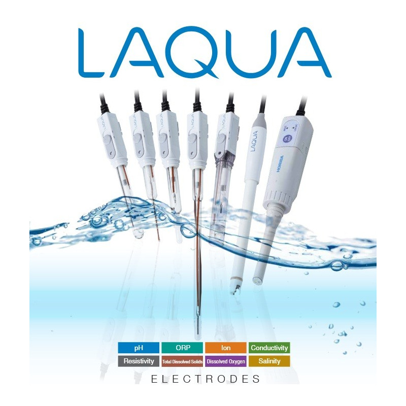 9615S-10D LAQUA Electrode pH 3 - 1 Standard ToupH with Glass Body (General Laboratory Applications)