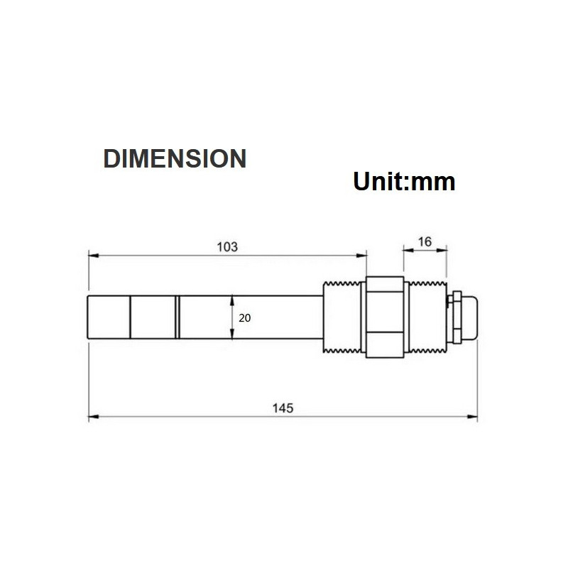 RK500-07 Sensor de Turbidez (Aço Inoxidável)