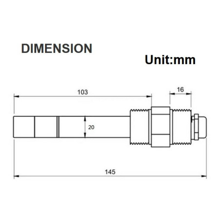 RK500-07 Sensor de Turbidez (Aço Inoxidável)