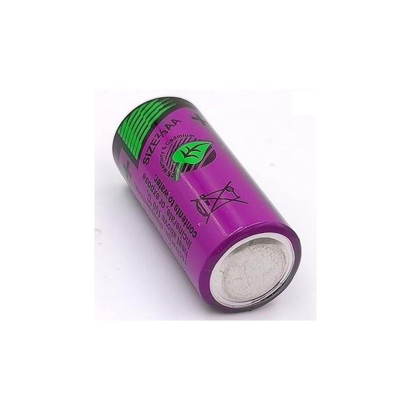 TL-5955 Bateria Tadiran 2/3AA 3.6V 1650mAh, bateria de lítio Tadiran