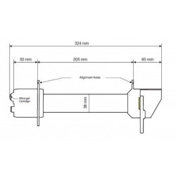 PIR-N Pirheliómetro (1.ª clase) Sensor de radiación solar directa (salida eléctrica en μV)