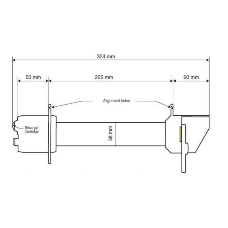 PIR-B Pireliómetro (1ª classe) Sensor de radiação solar direta (saída: 4-20 mA)