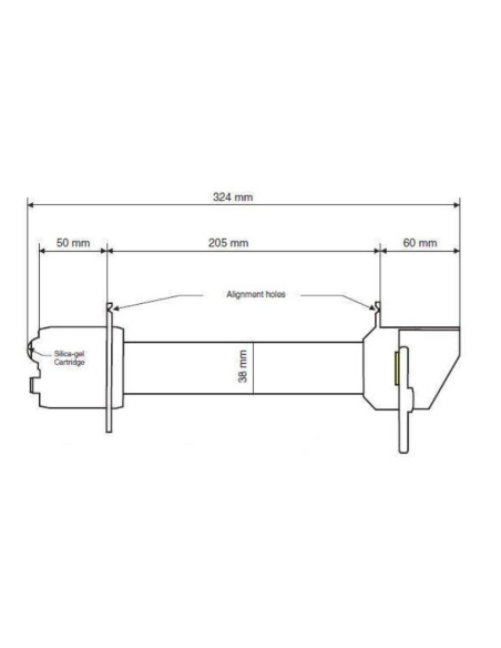 PIR-A Pireliómetro (1ª classe) Sensor de radiação solar direta (saída: 0÷1Vdc)