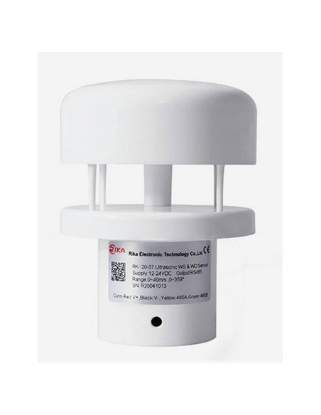 AO-120-07 Mini anemómetro ultrasónico, sensor ultrasónico de dirección de velocidad del viento