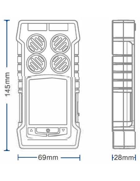 AO-BH-4s Detector Multi-Gas