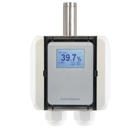 FS1100 Transdutor de humidade/temperatura para montagem em superfície, com visor, Modbus RTU
