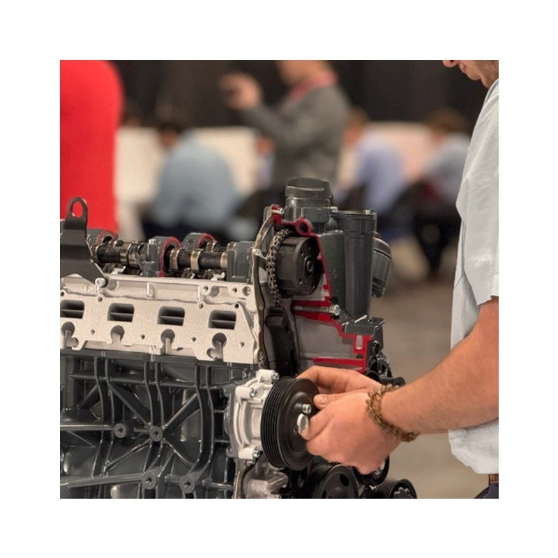 AutoEDU IVDB03 Entrenador Educativo de Motor gasolina DOHC ½ corte