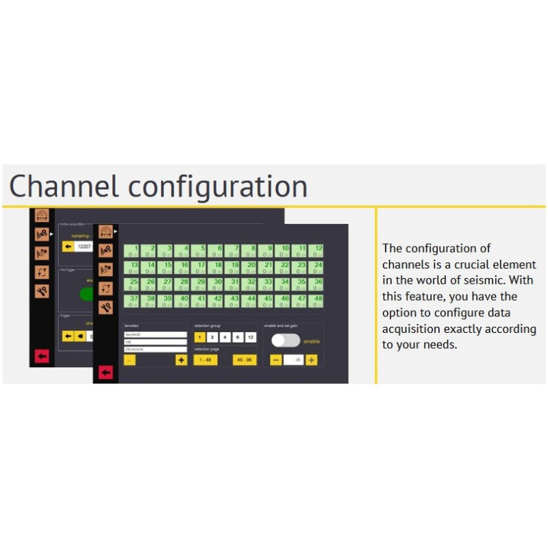 MAE X824S Seismograph 24 / 96 channels - 24 bit