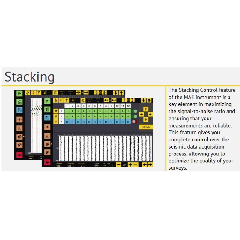 MAE X824S Sismógrafo 24/96 canais - 24 bits