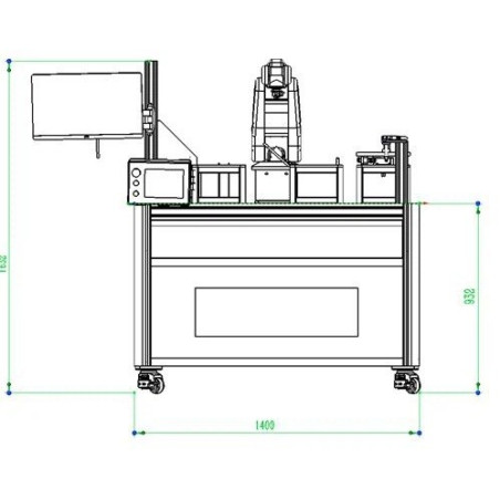 Treinador de robôs W-8 de 6 eixos
