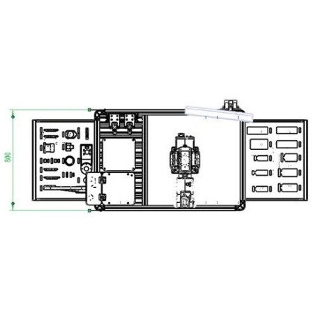 Estação de treino para desmontagem de robôs industriais W-4