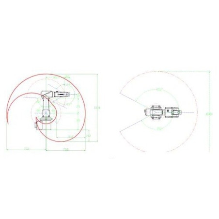 Estação de trabalho de formação de robôs industriais W-3 de 6 eixos