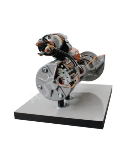 AE410071M Motor de arranque con engranajes reductores, corte transversal, entrenador educativo