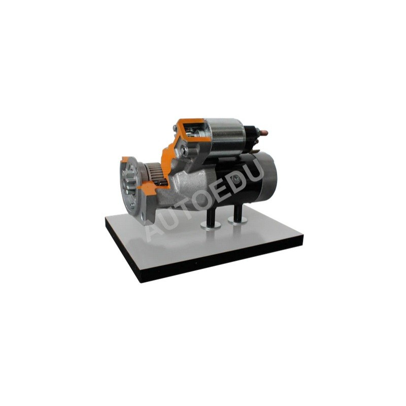 AE410071M Motor de arranque con engranajes reductores, corte transversal, entrenador educativo