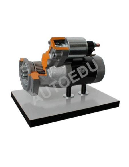 AE410071M Motor de arranque con engranajes reductores, corte transversal, entrenador educativo