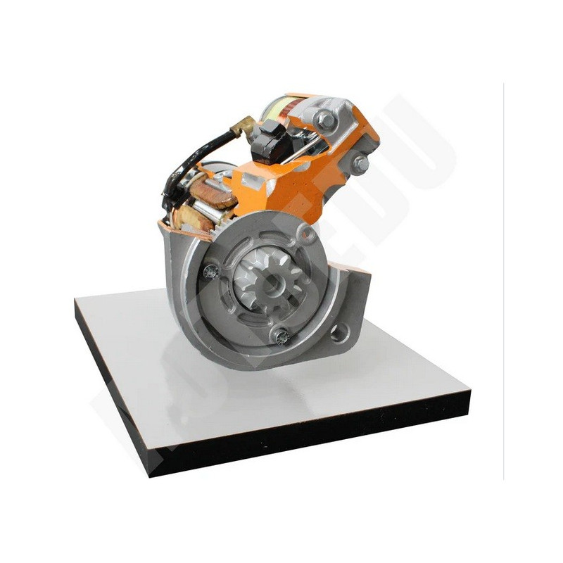 AE410071M Motor de arranque con engranajes reductores, corte transversal, entrenador educativo