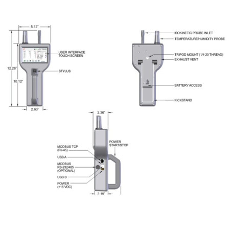 8306 Handheld Particle Counter (0.3 – 25 µm @ 0.1 CFM)