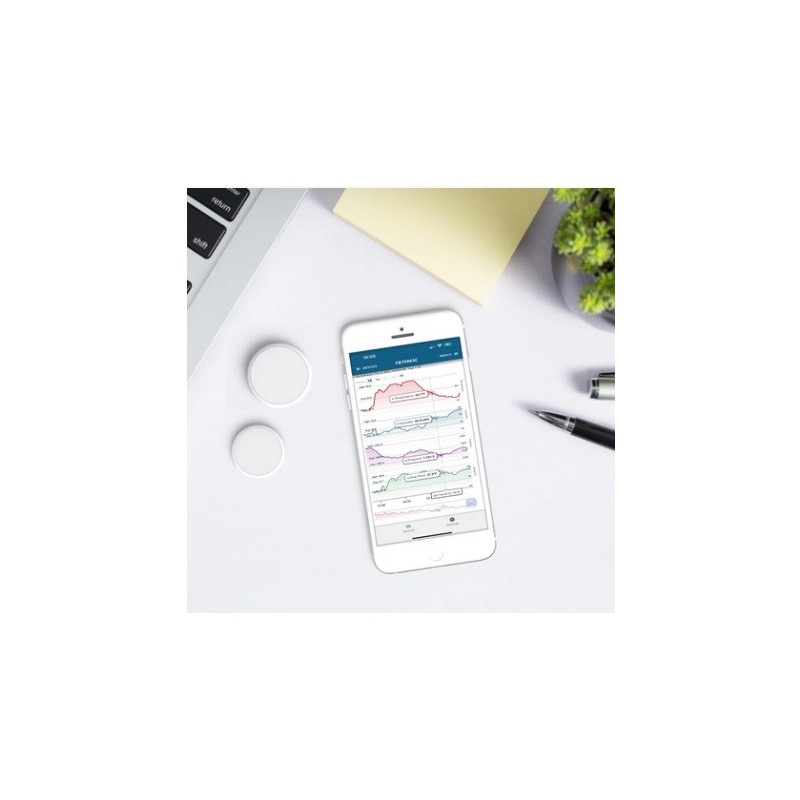 Disc Maxi Temp with Alerts - Bluetooth Enabled Temperature Sensor and Logger