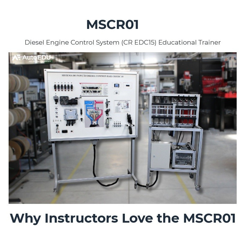 AutoEDU MSCR01 Diesel engine control system CR/EDC 15 Educational Trainer